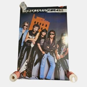 Scorpions Crazy World 1990 Promo Poster 24x36 PolyGram Records VTG Band Album